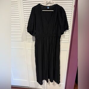Old Navy Black Flutter Sleeve Sundress